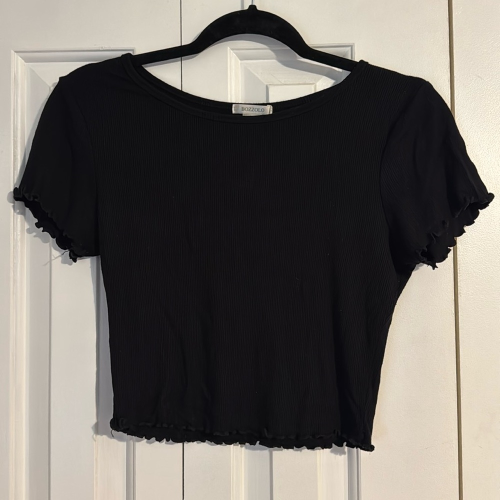 Bozzolo Ribbed Crop Top - Picture 2 of 5